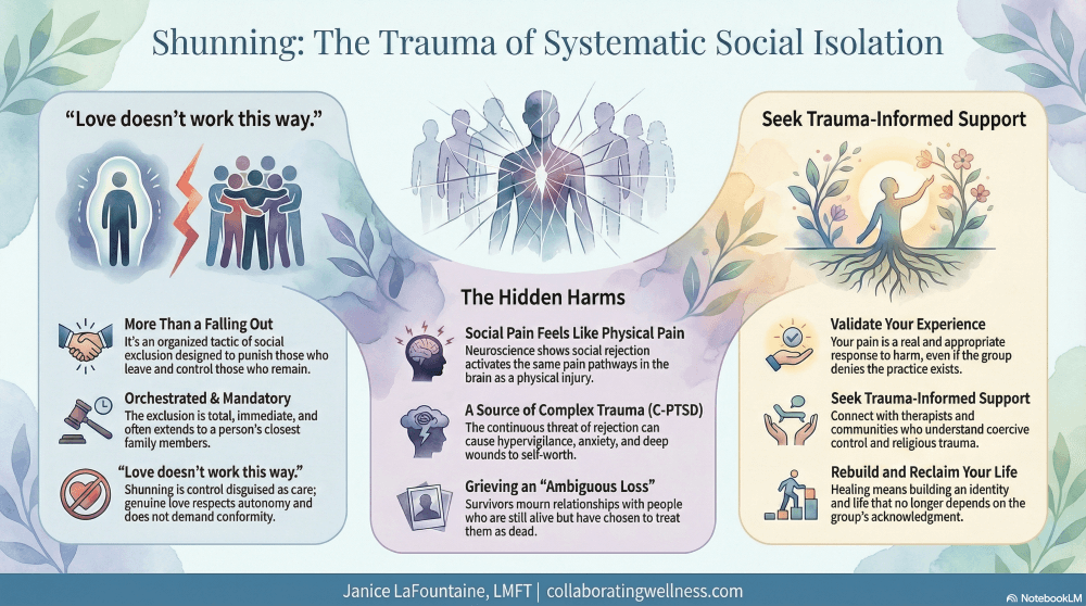 Shunning  Trauma and Hidden Harms
